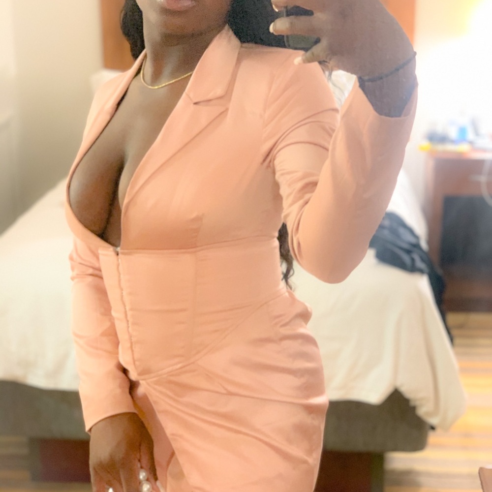 Mauve Blazer Dress